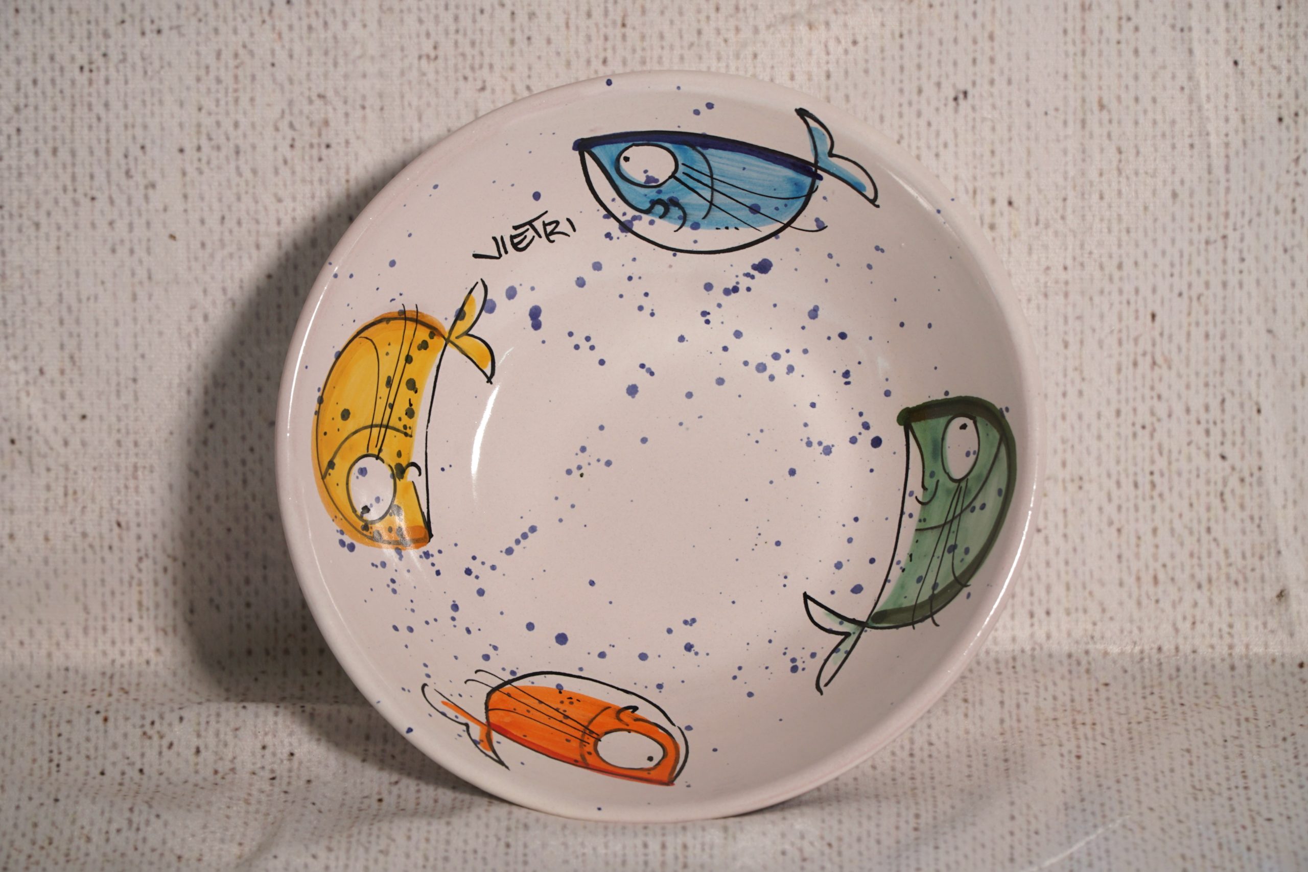 Ciotola per zuppa decoro pollock - Ceramica Massimino